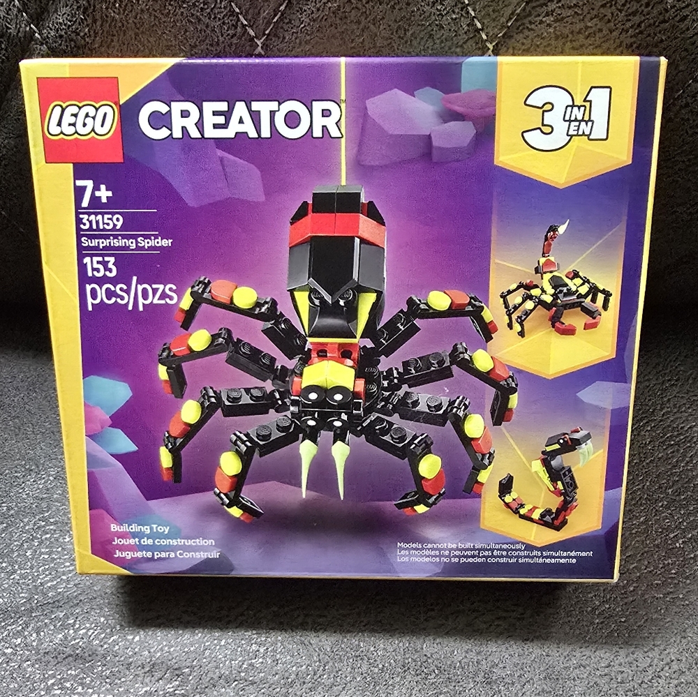 LEGO Creator 3-in-1 Spider Building Set - Red, Black, Yellow